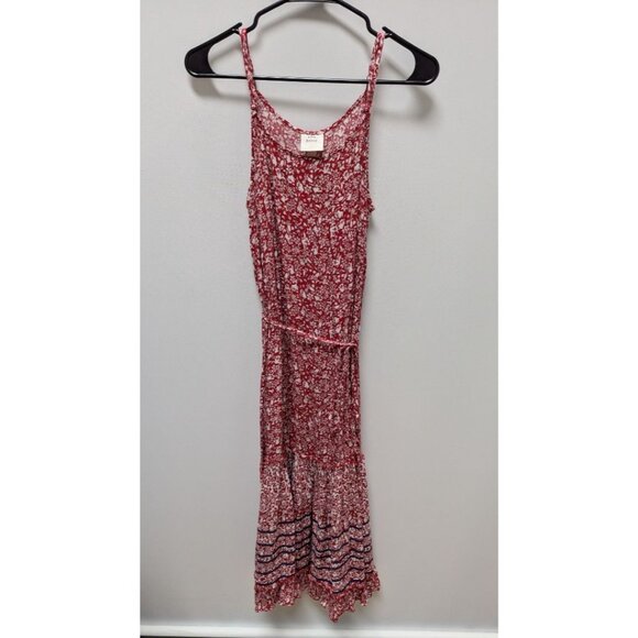 Knox Rose Red/White Floral Tiered Maxi Dress - Picture 1 of 2